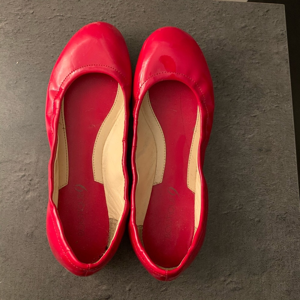Red Patent Flats -size 6.5